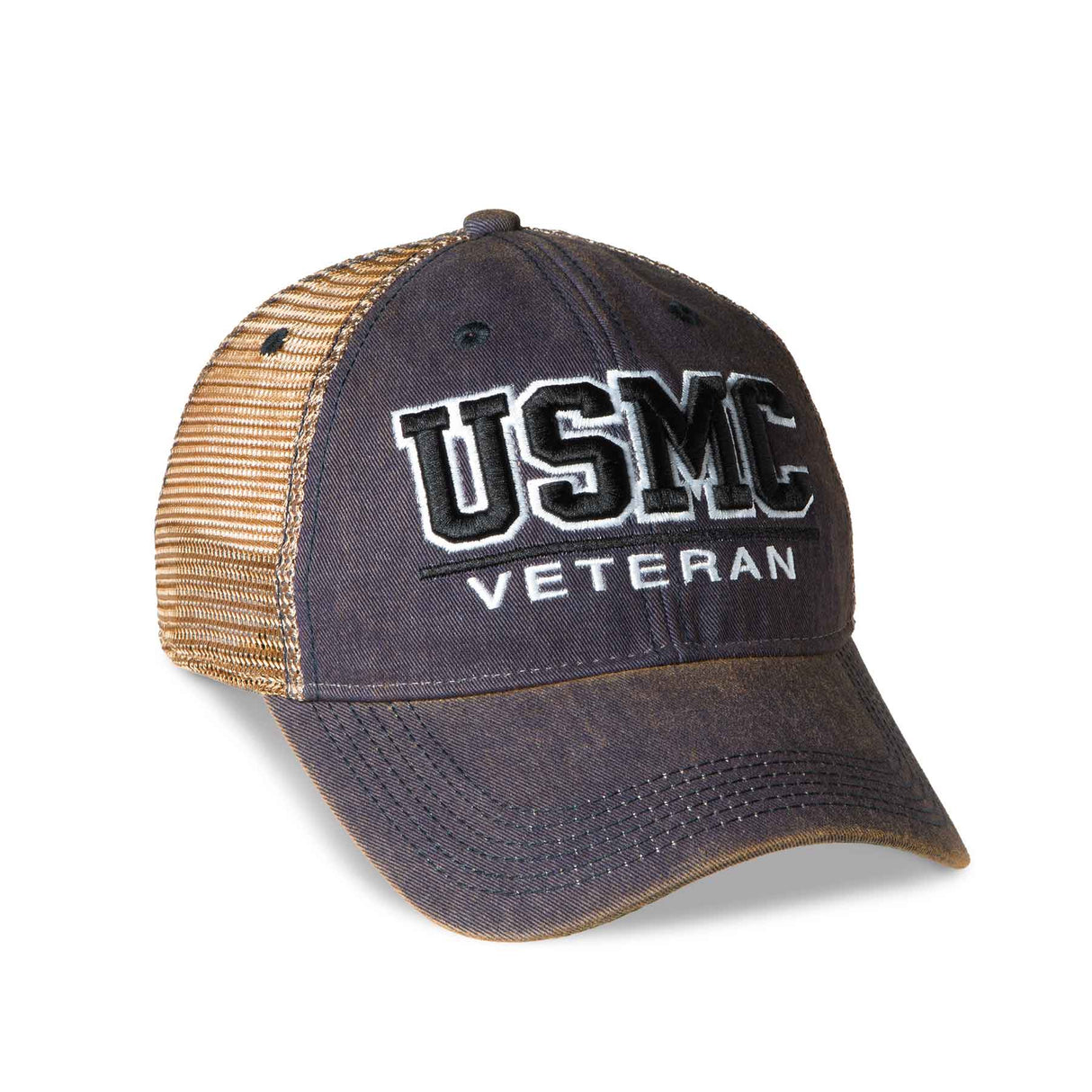 USMC Veteran Mesh Back Hat - Navy - SGT GRIT