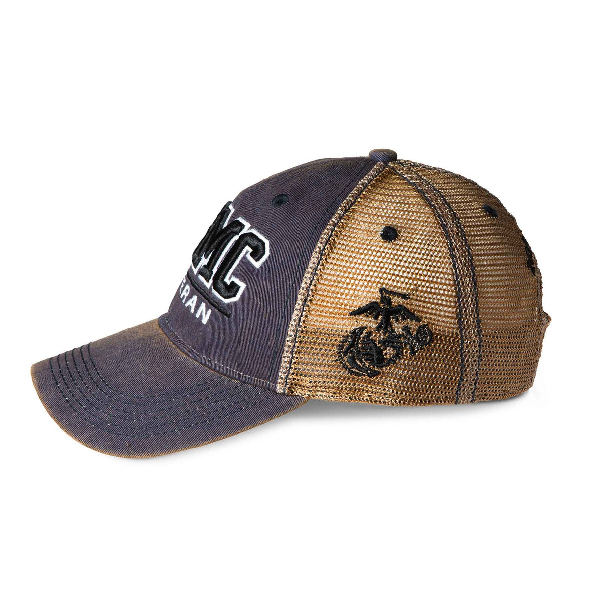 USMC Veteran Mesh Back Hat - Navy - SGT GRIT