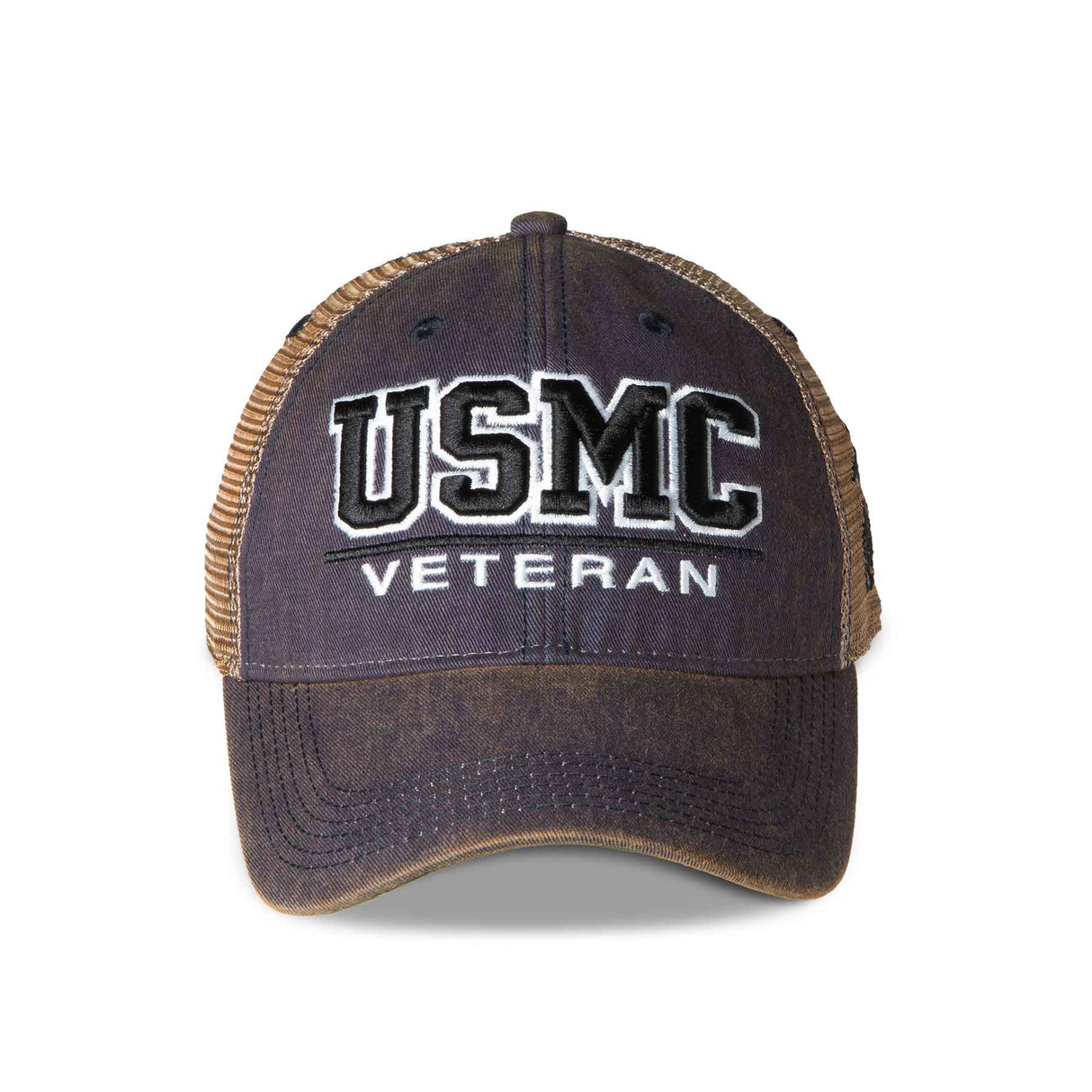 USMC Veteran Mesh Back Hat - Navy - SGT GRIT