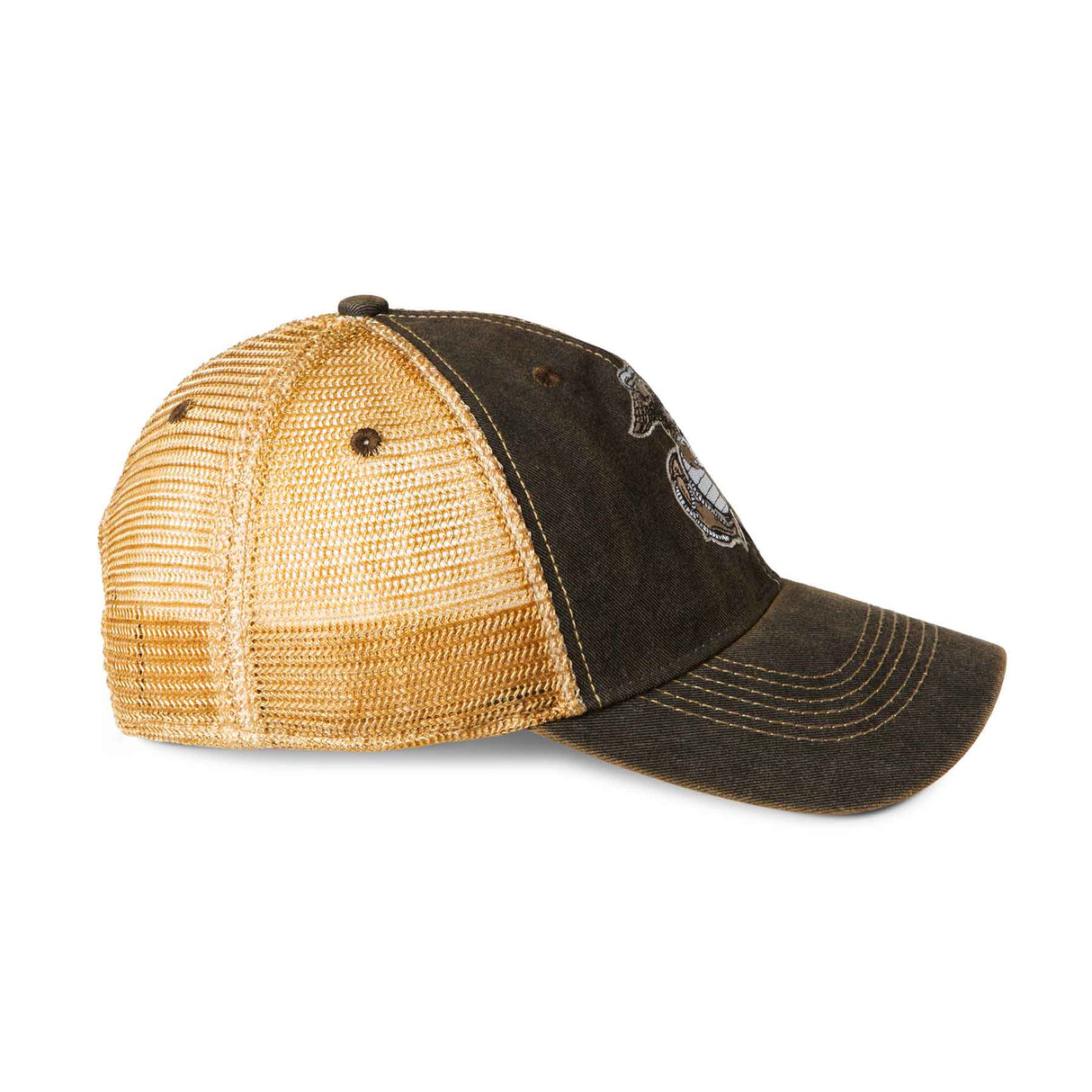 USMC Veteran EGA Mesh Back Hat- Black - SGT GRIT