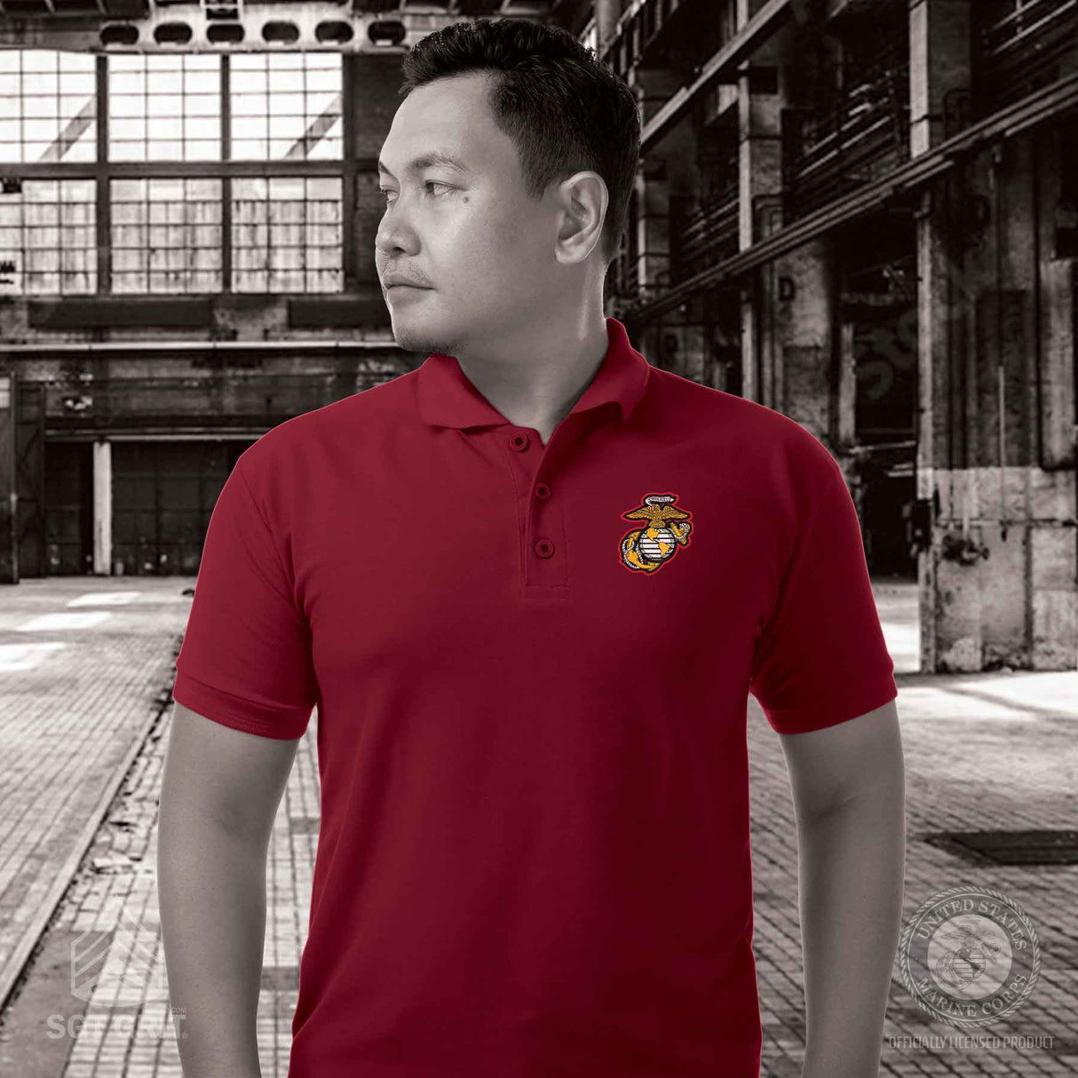 Under Armour Tech Polo With EGA - SGT GRIT