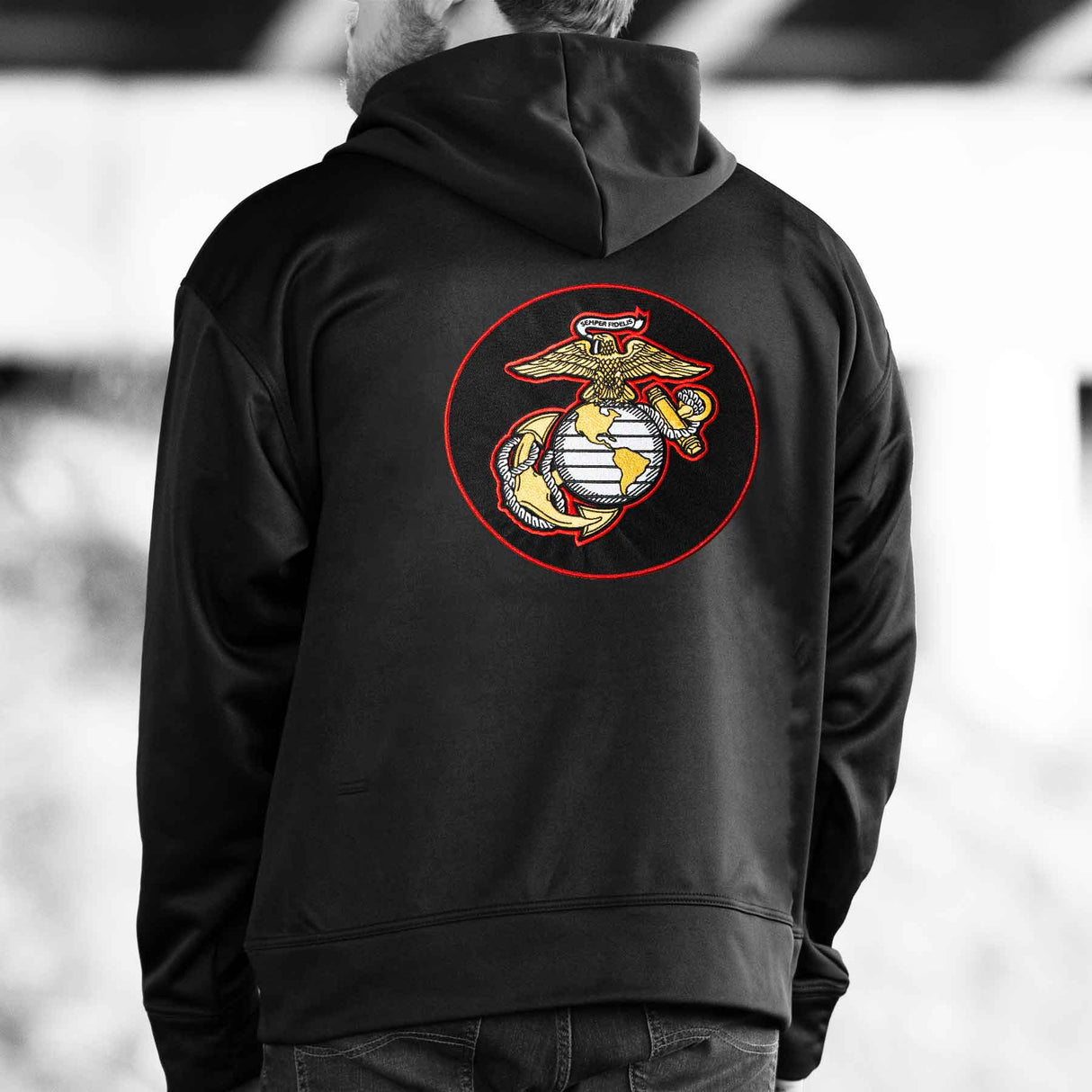 USMC Half Zip Hoodie - SGT GRIT