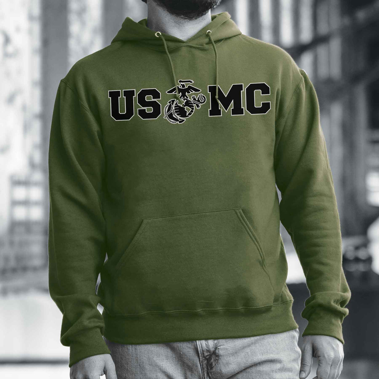 Bold USMC Hoodie - SGT GRIT