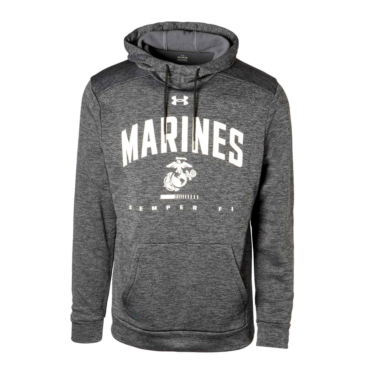 USMC Semper Fi Crewneck Sweatshirt - Sport Grey, X-Large, 50/50 Polycotton
