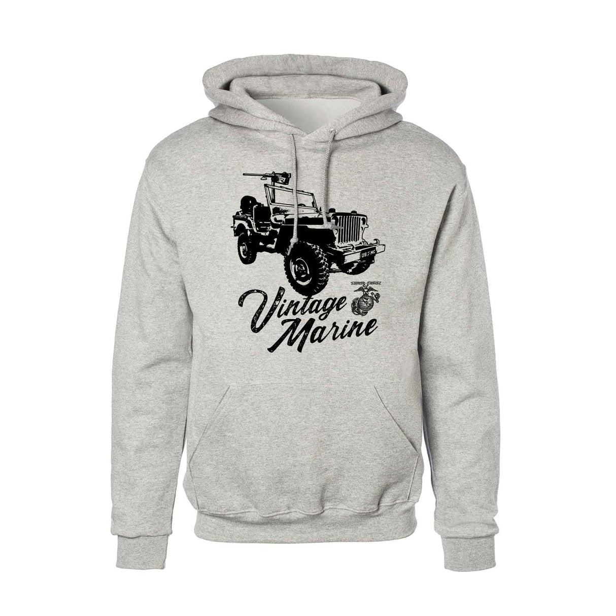 Vintage Marine Jeep Hoodie - SGT GRIT
