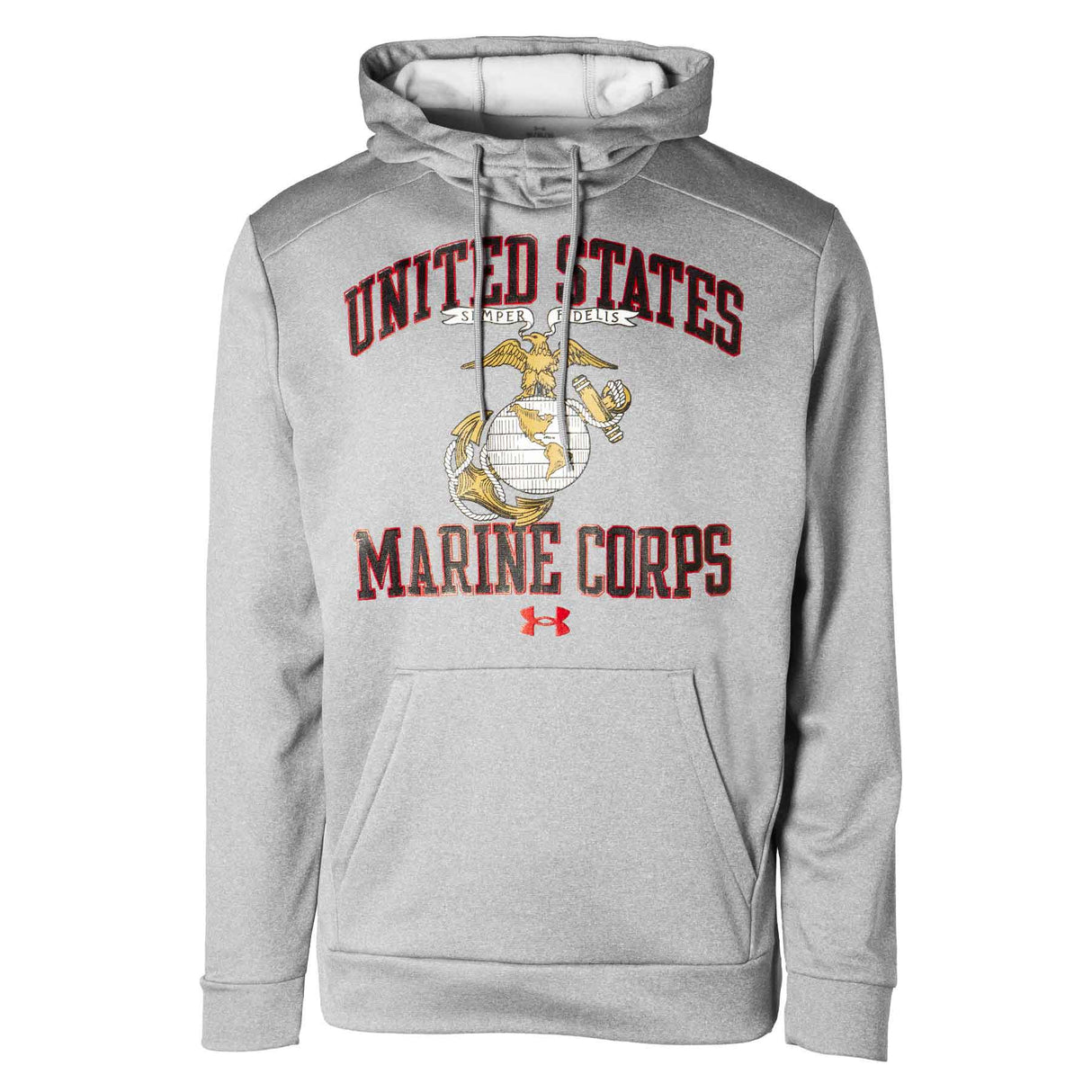 United States Marine Corps Armour Fleece Hoodie- Gray - SGT GRIT