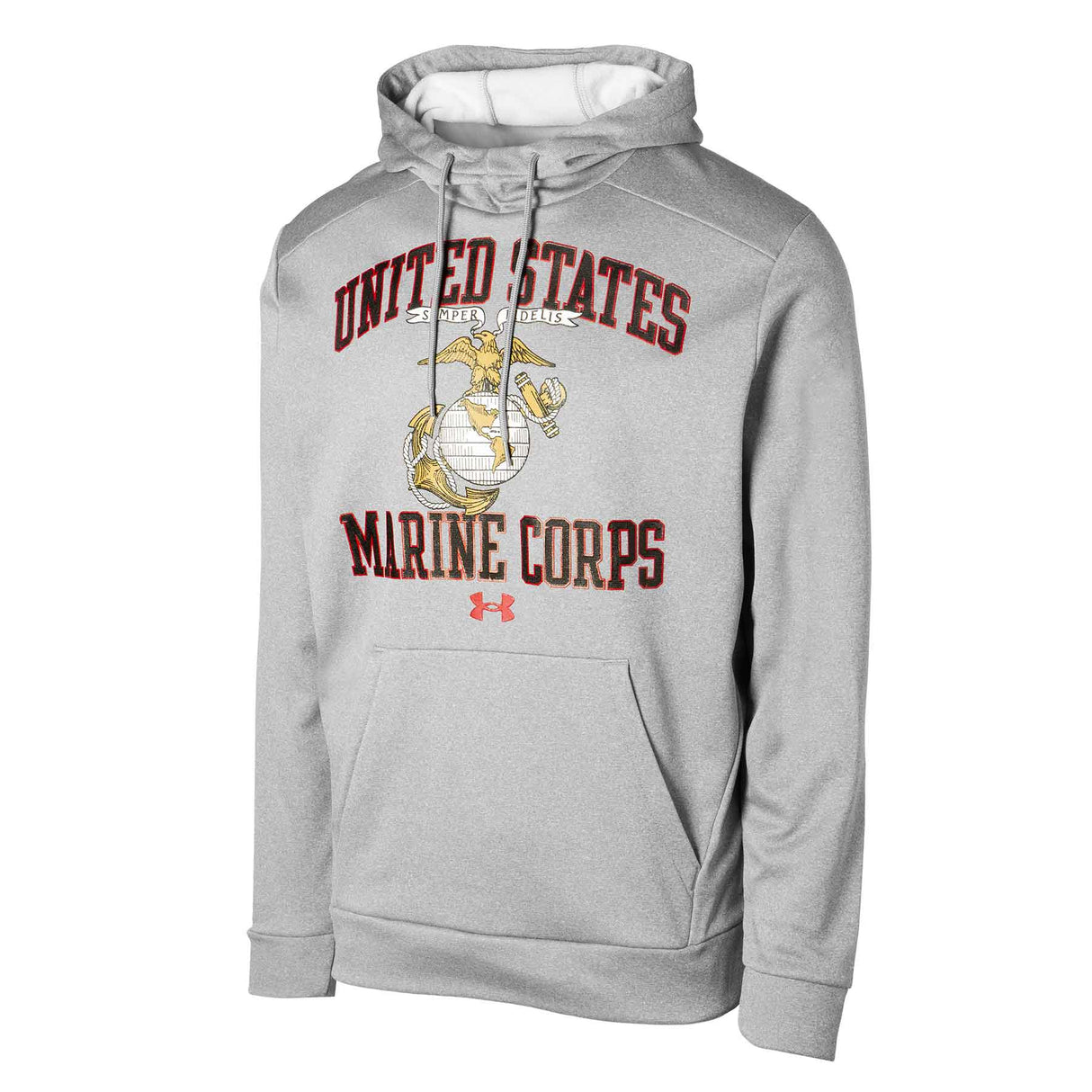 United States Marine Corps Armour Fleece Hoodie- Gray - SGT GRIT