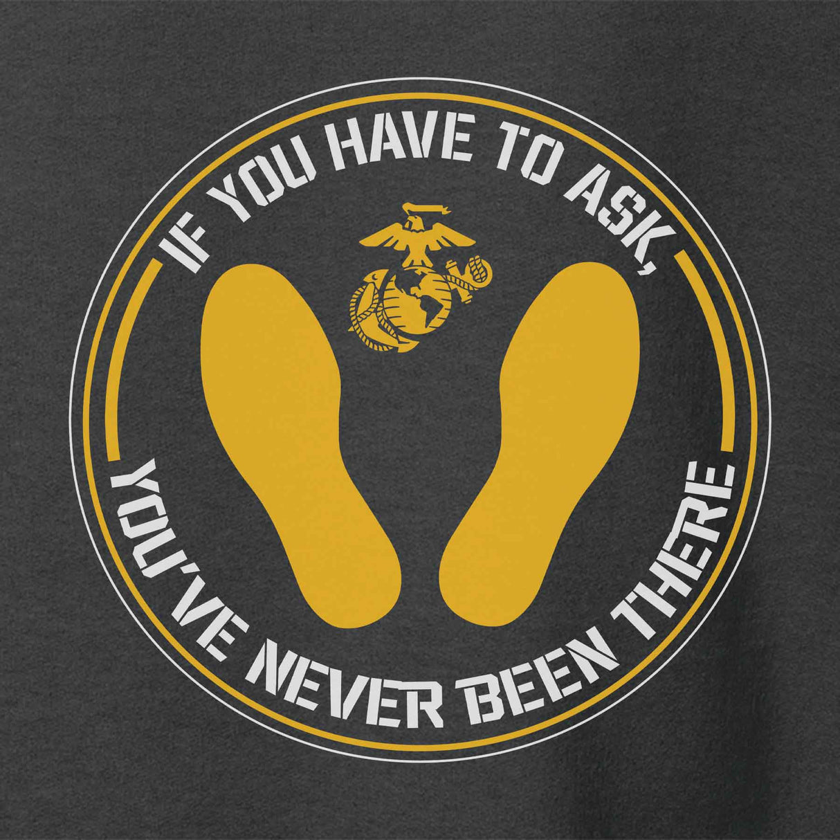 USMC Yellow Footprints Hoodie - SGT GRIT
