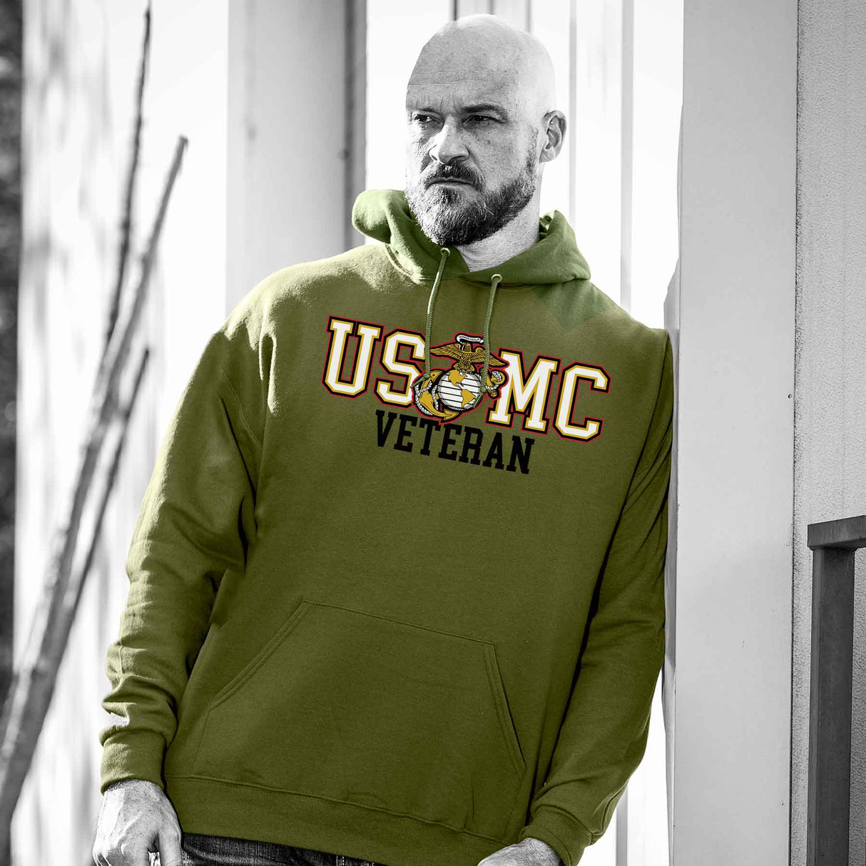 Bold USMC Veteran Hoodie - SGT GRIT