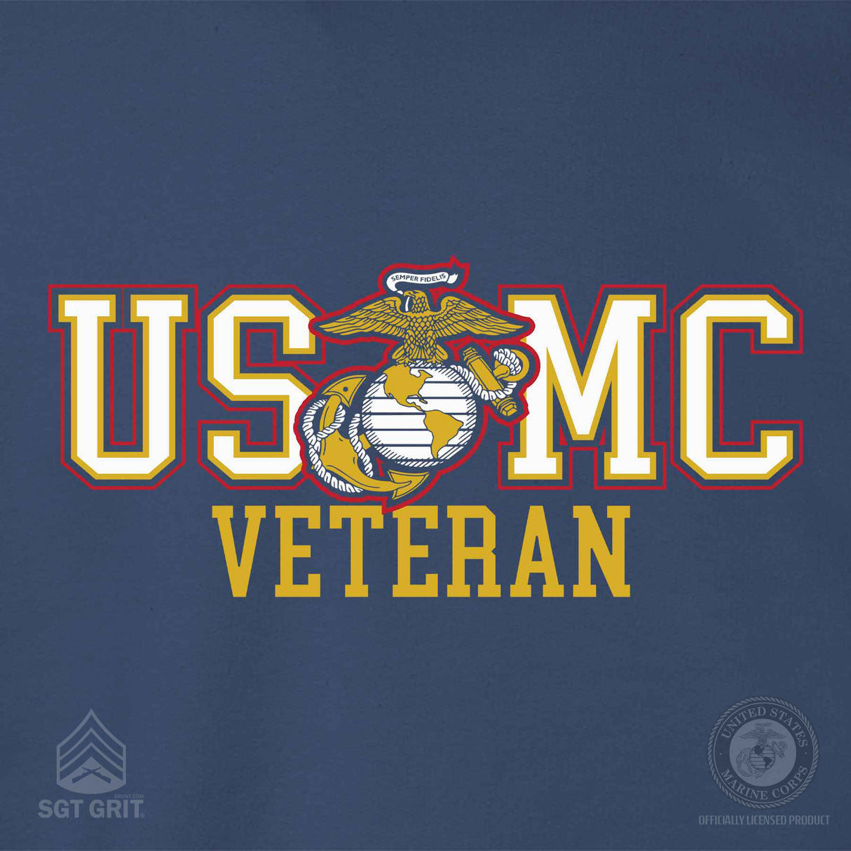 Bold USMC Veteran Hoodie - SGT GRIT