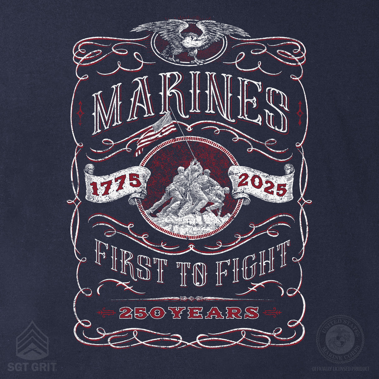 USMC 250 Years Iwo Jima Hoodie - SGT GRIT