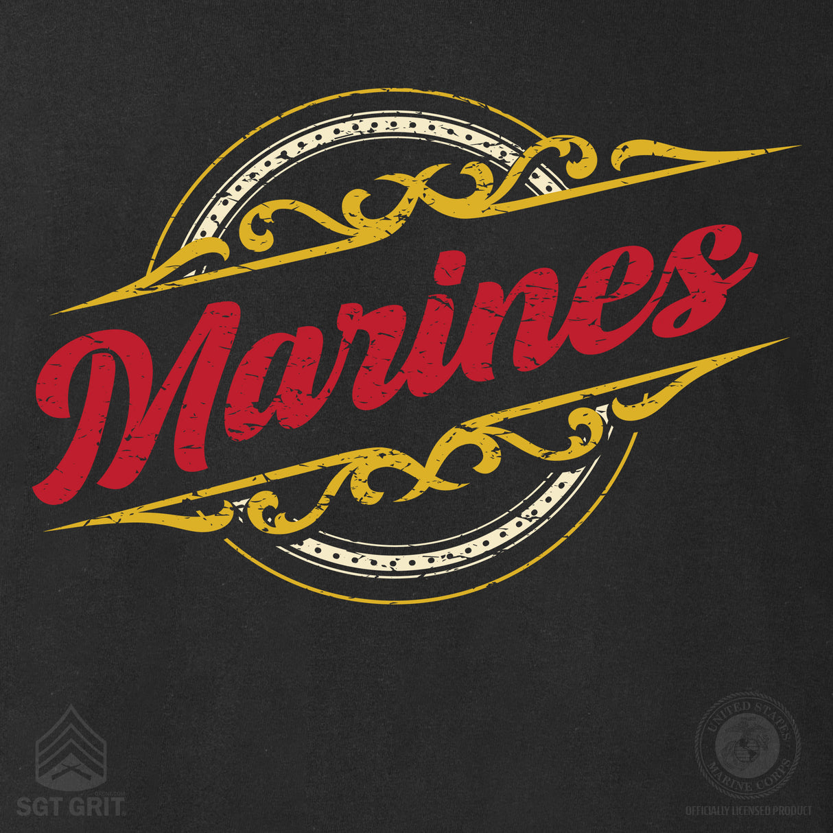 Classy Vintage Marines Hoodie - SGT GRIT