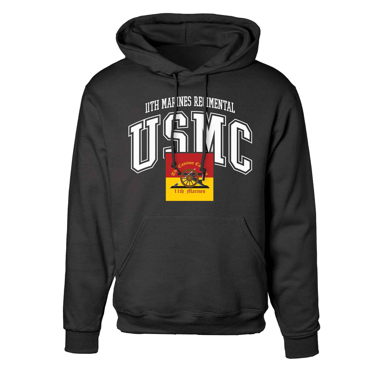 11th Marines Regimental Arched Hoodie - SGT GRIT