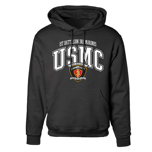 1st Battalion 3rd Marines Arched Hoodie - SGT GRIT