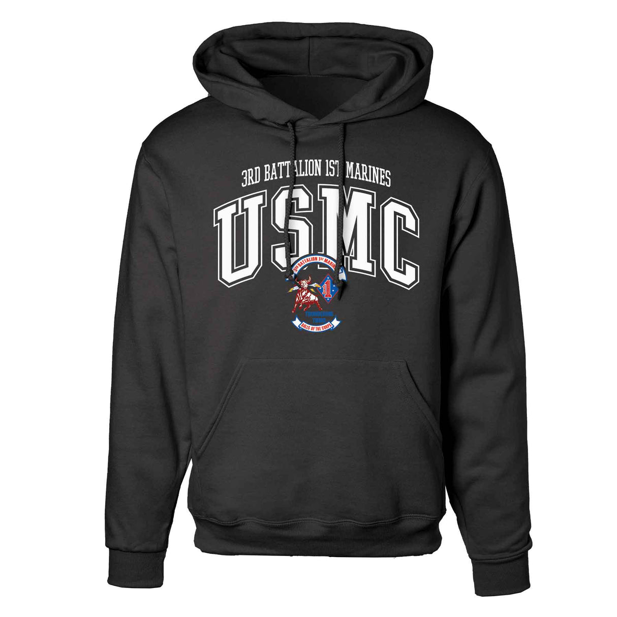 3rd Battalion 1st Marines Arched Hoodie - SGT GRIT
