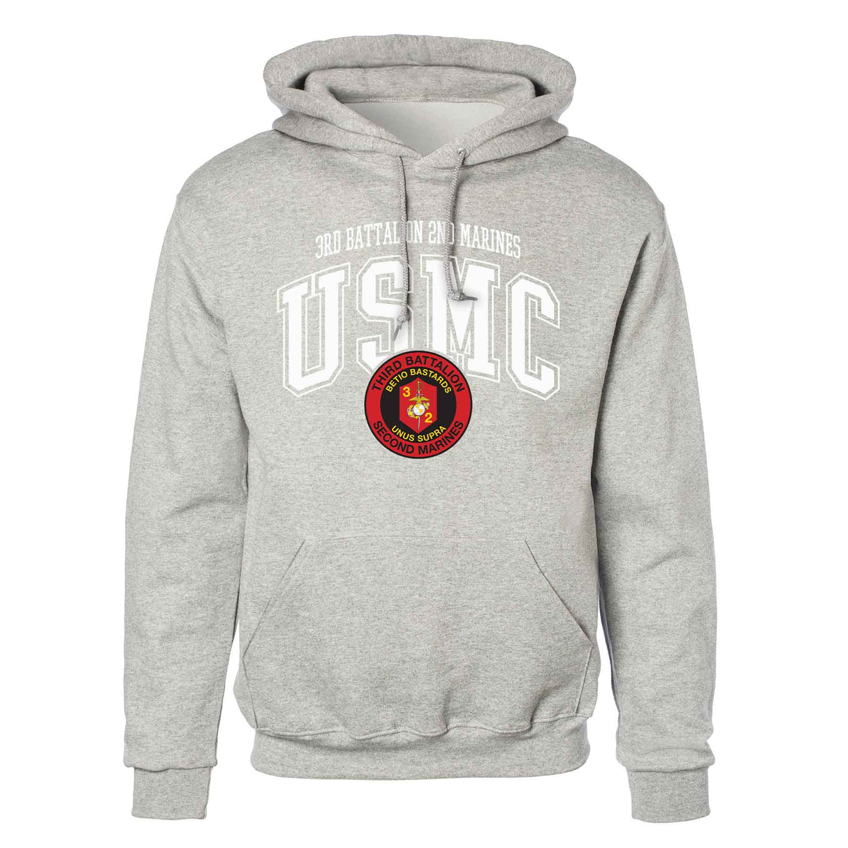 3rd Battalion 2nd Marines Arched Hoodie - SGT GRIT