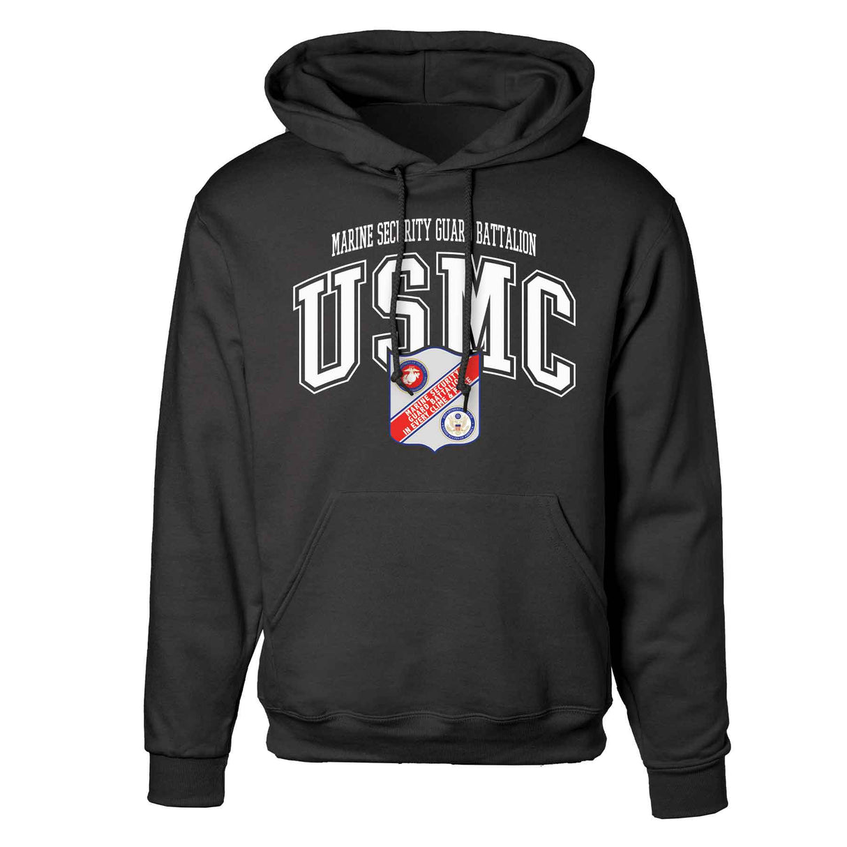 Marine Security Guard Arched Hoodie - SGT GRIT