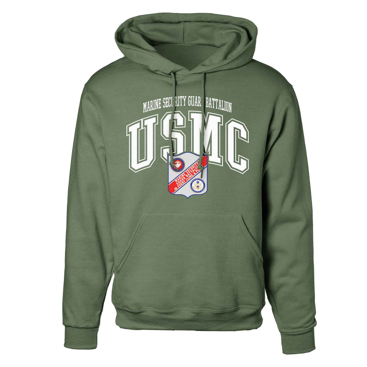 Marine Security Guard Arched Hoodie - SGT GRIT