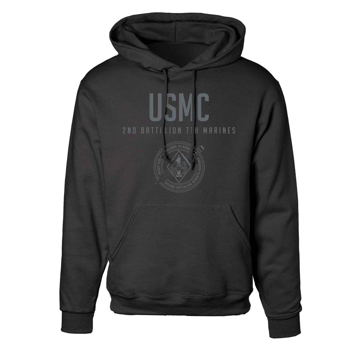 2nd Battalion 7th Marines Tonal Hoodie - SGT GRIT
