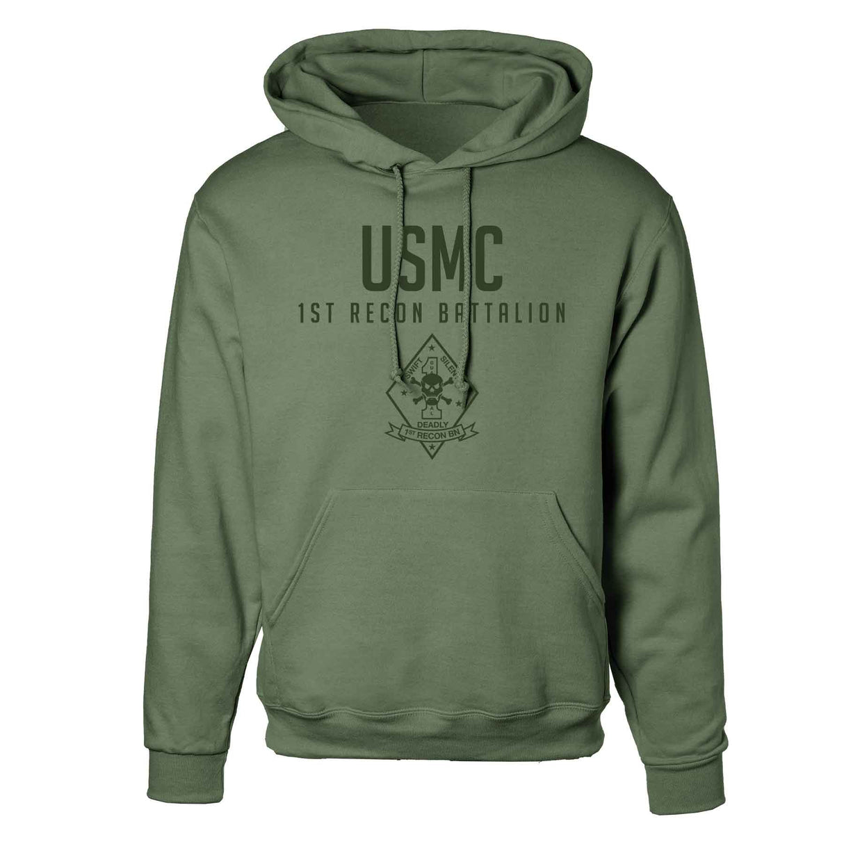 1st Recon Battalion Tonal Hoodie - SGT GRIT