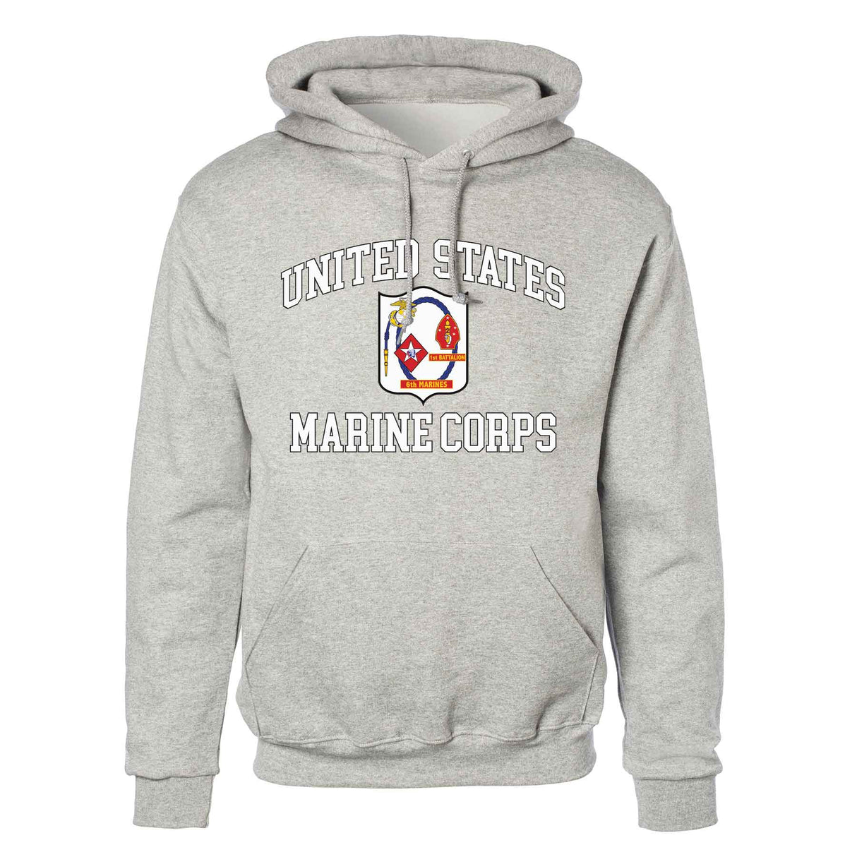 1st Battalion 6th Marines USMC Hoodie - SGT GRIT