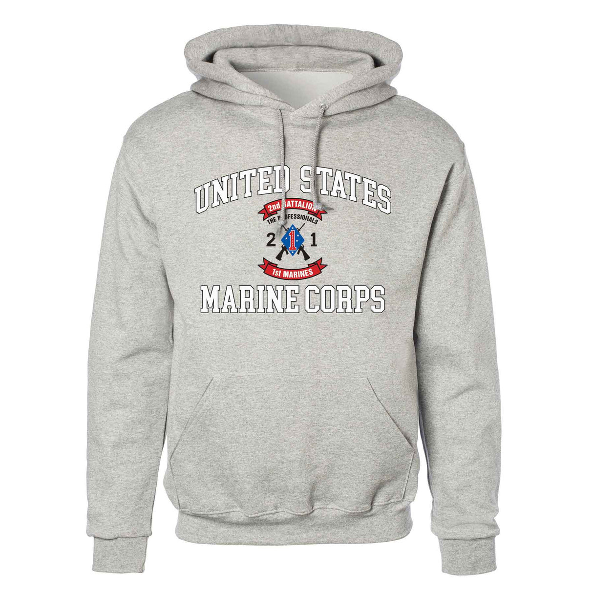 2nd Battalion 1st Marines USMC Hoodie - SGT GRIT