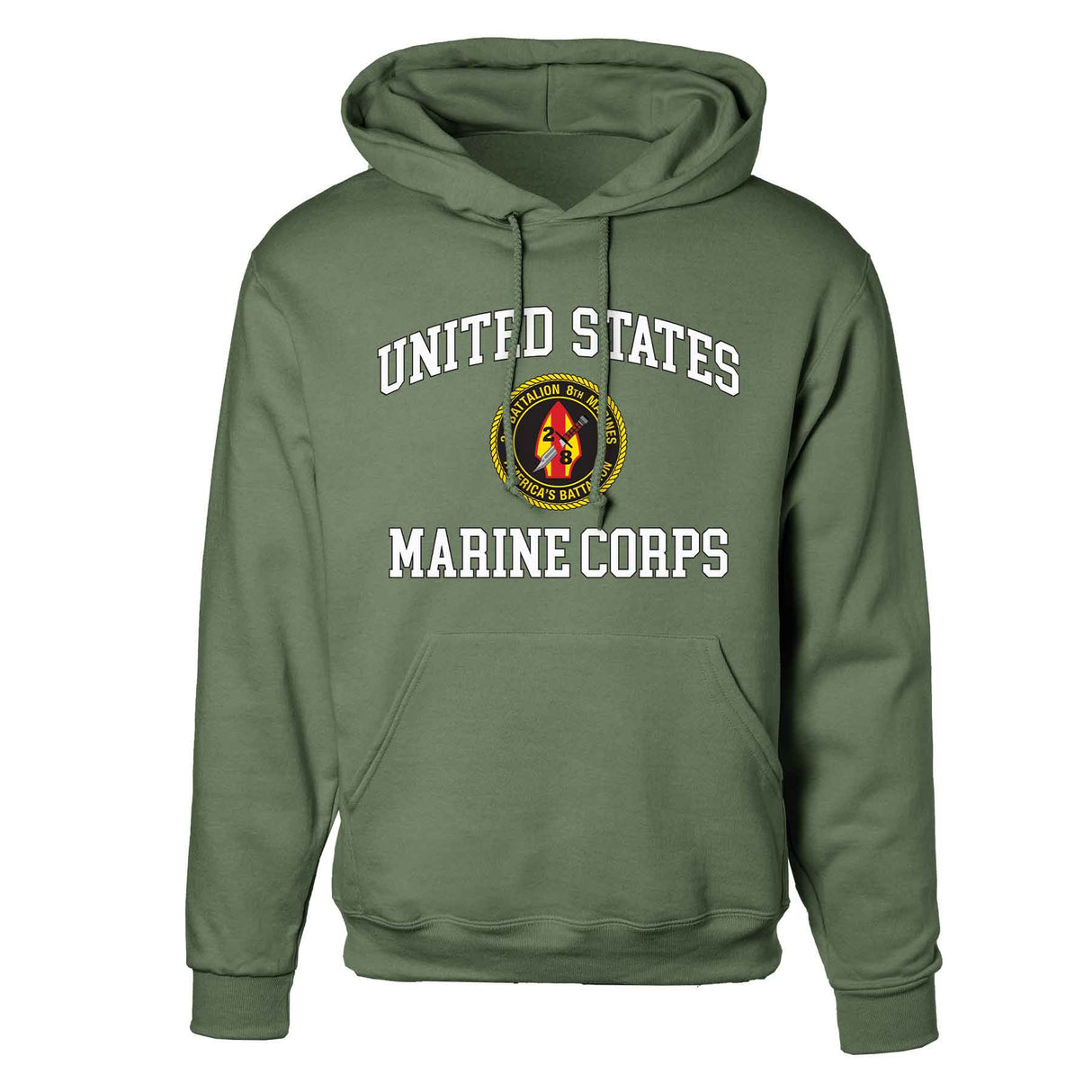 2nd Battalion 8th Marines USMC Hoodie - SGT GRIT