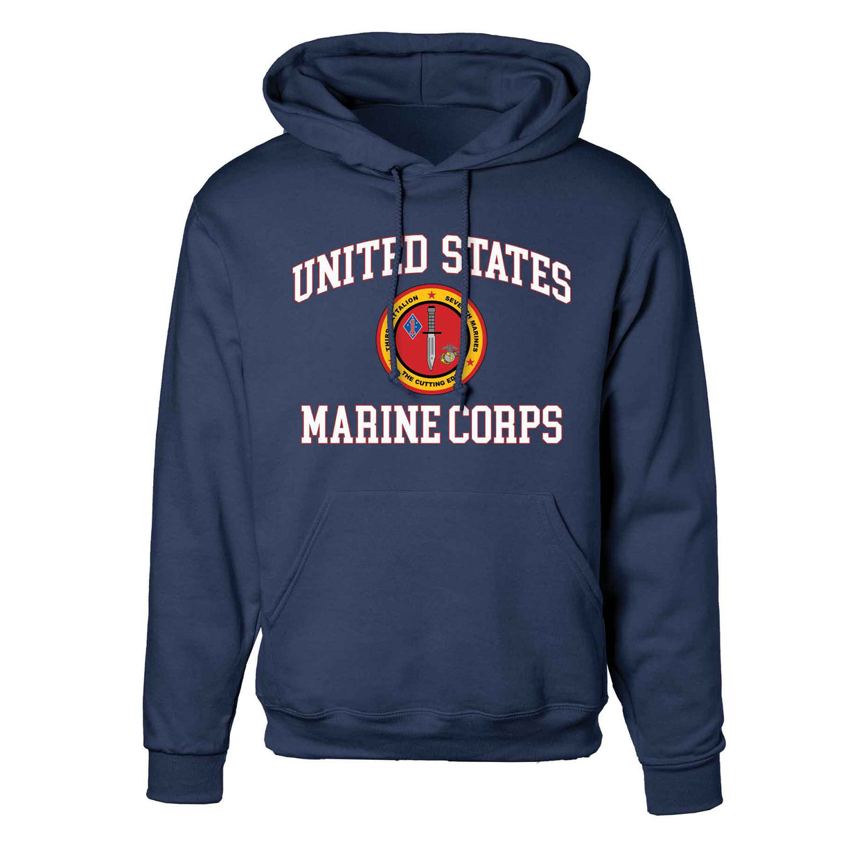 3rd Battalion 7th Marines USMC Hoodie - SGT GRIT