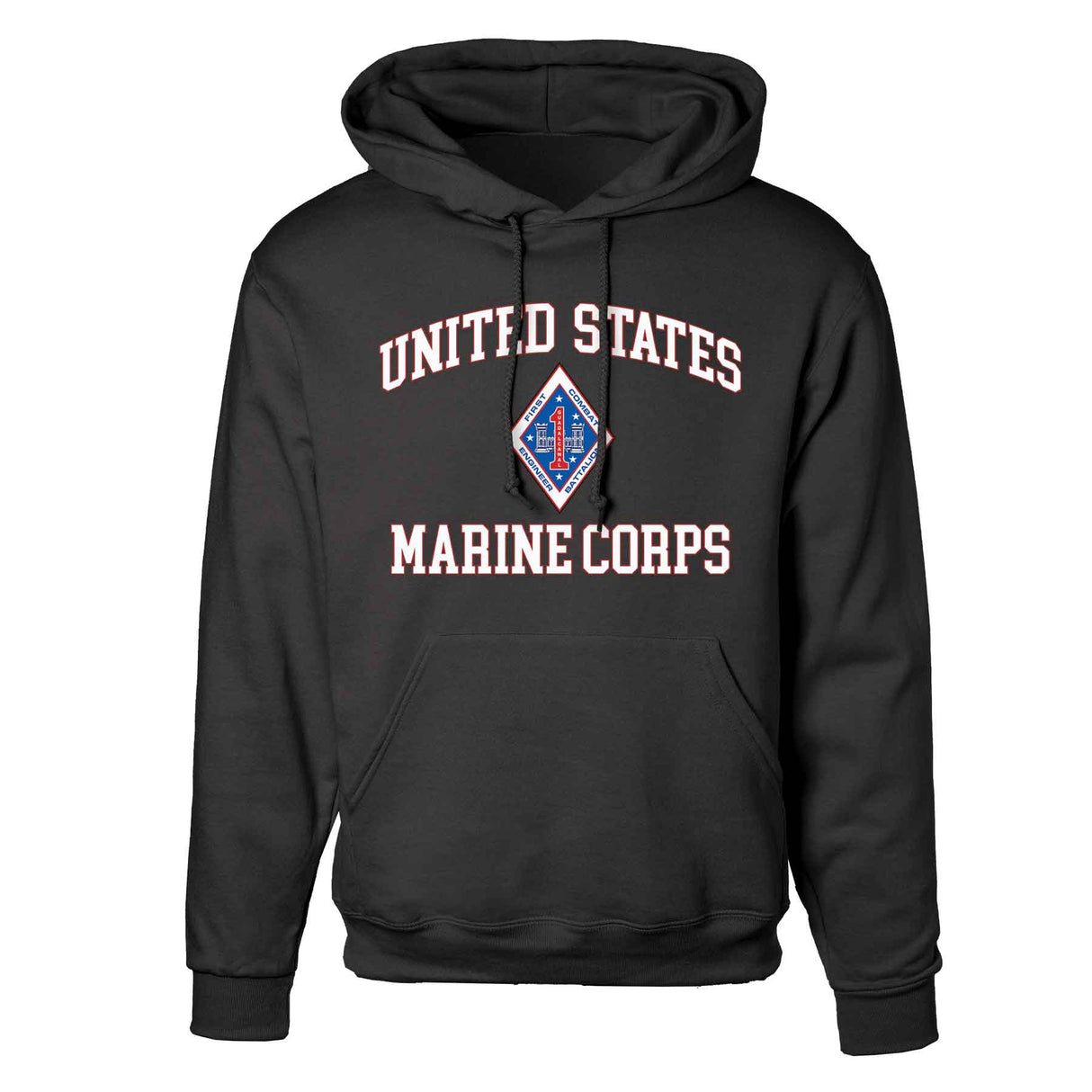 1st Combat Engineer Battalion USMC Hoodie - SGT GRIT