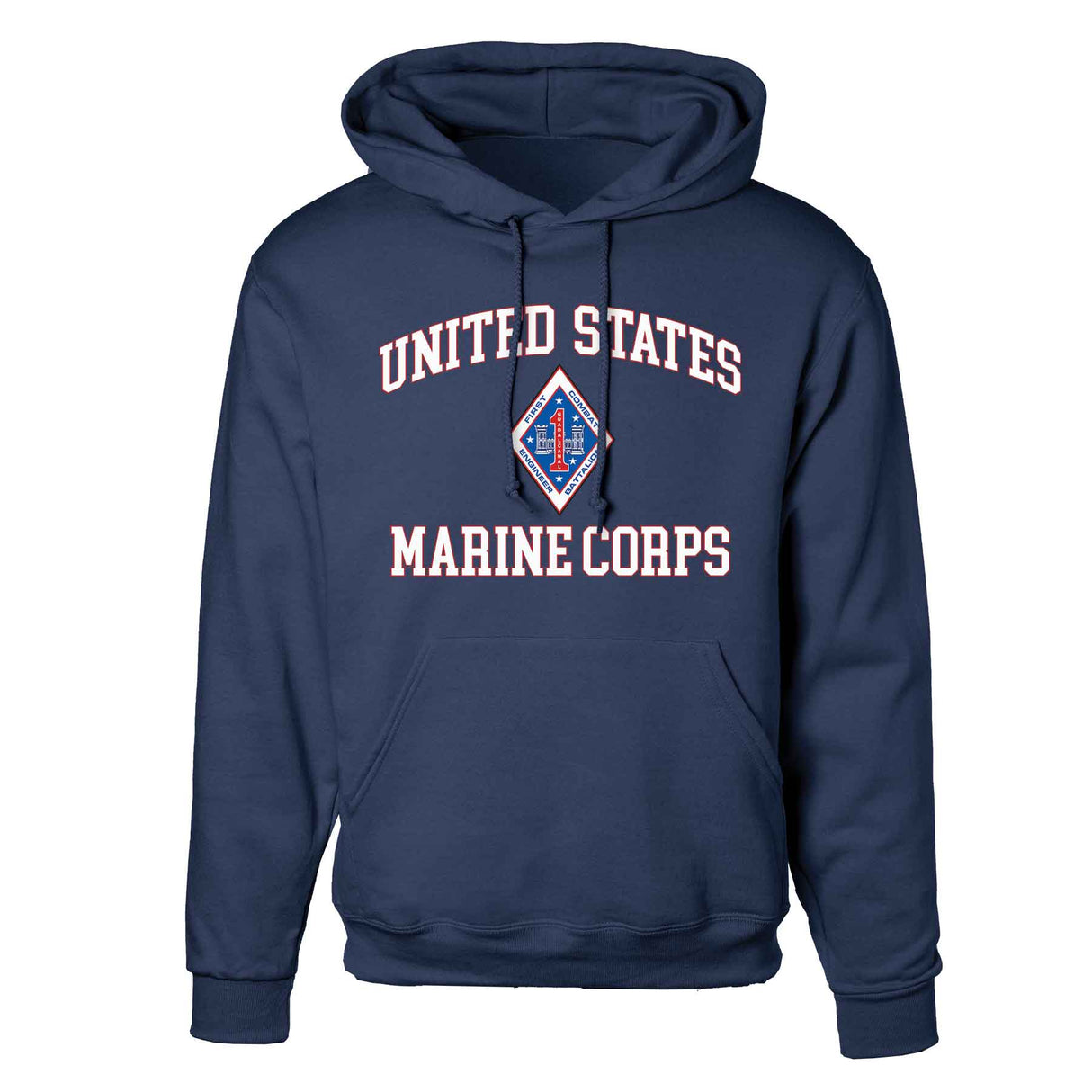 1st Combat Engineer Battalion USMC Hoodie - SGT GRIT