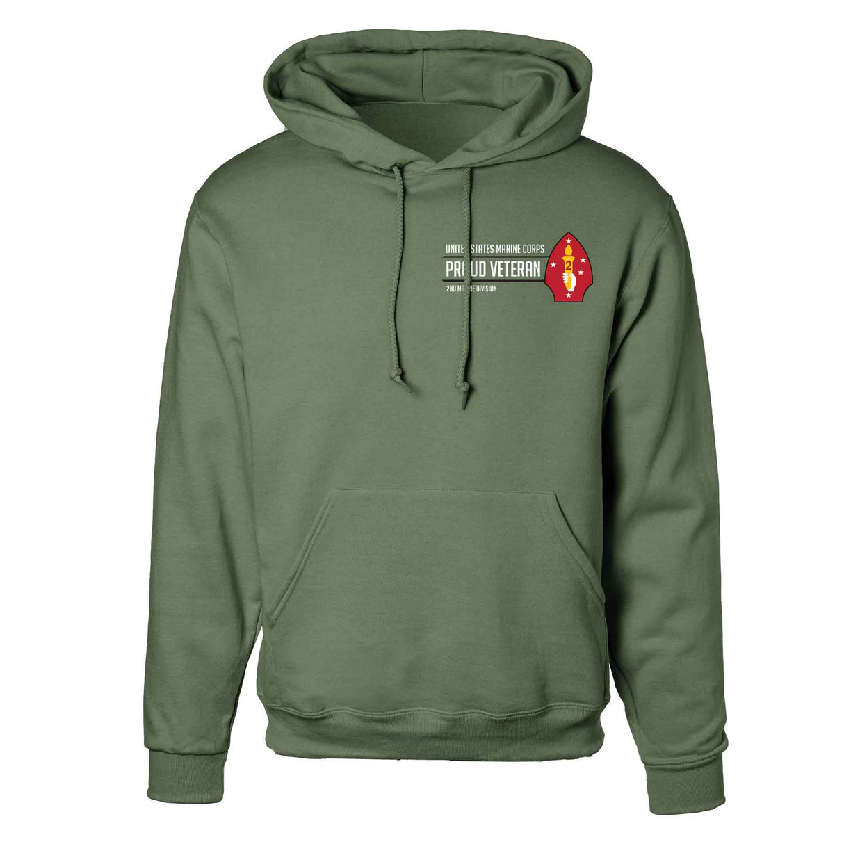2nd Marine Division Proud Veteran Hoodie - SGT GRIT