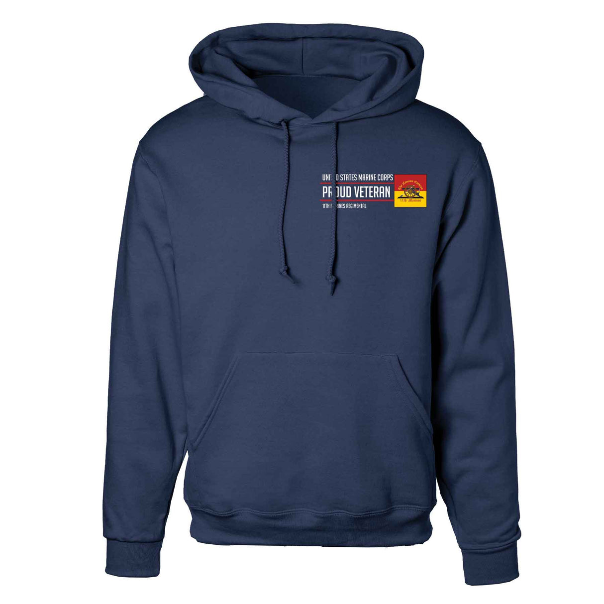 11th Marines Regimental Proud Veteran Hoodie - SGT GRIT