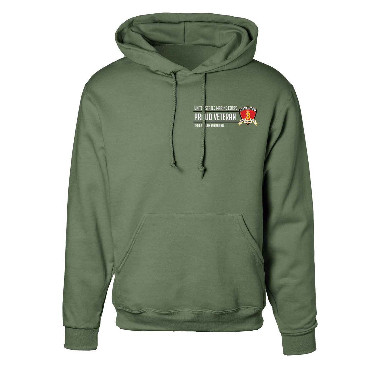 2nd Battalion 3rd Marines Proud Veteran Hoodie - SGT GRIT