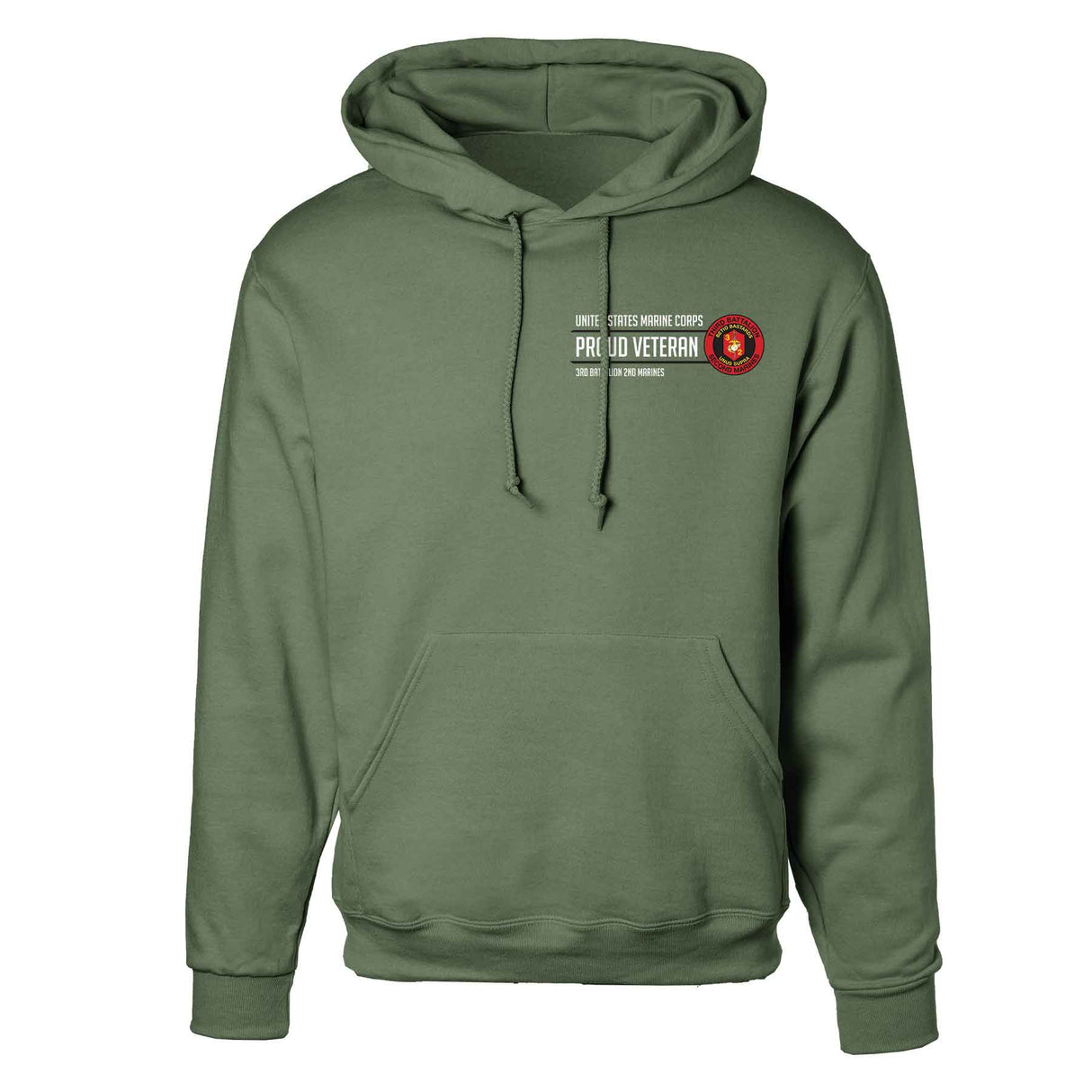 3rd Battalion 2nd Marines Proud Veteran Hoodie - SGT GRIT