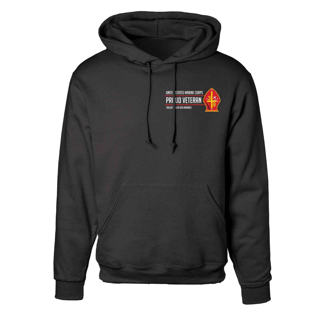 3rd Battalion 8th Marines Proud Veteran Hoodie - SGT GRIT
