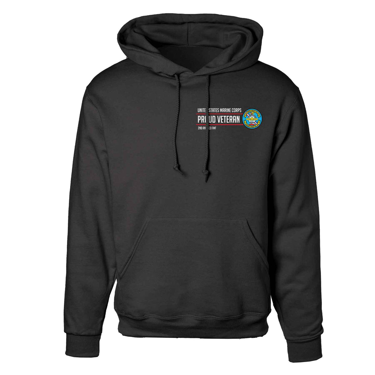 2D Anglico FMF Proud Veteran Hoodie - SGT GRIT