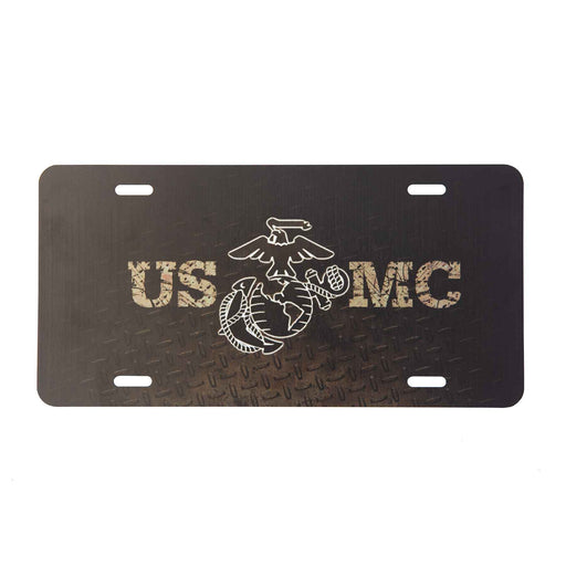 USMC Diamond Plate License Plate - SGT GRIT