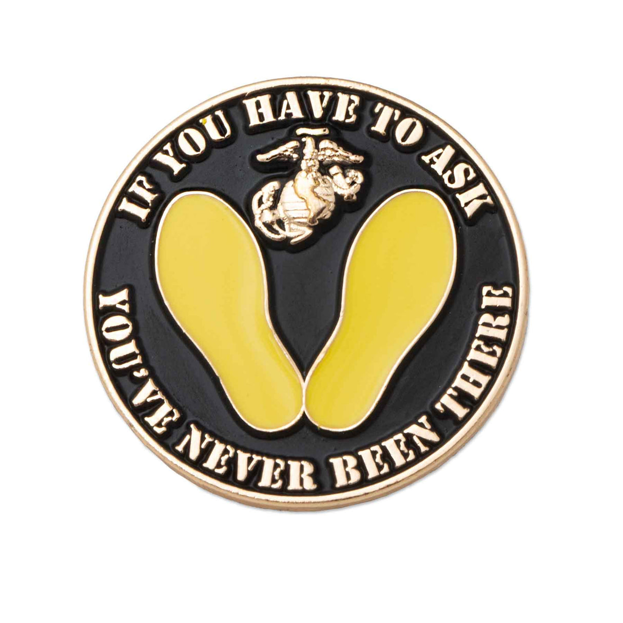 USMC Yellow Footprints Pin - SGT GRIT