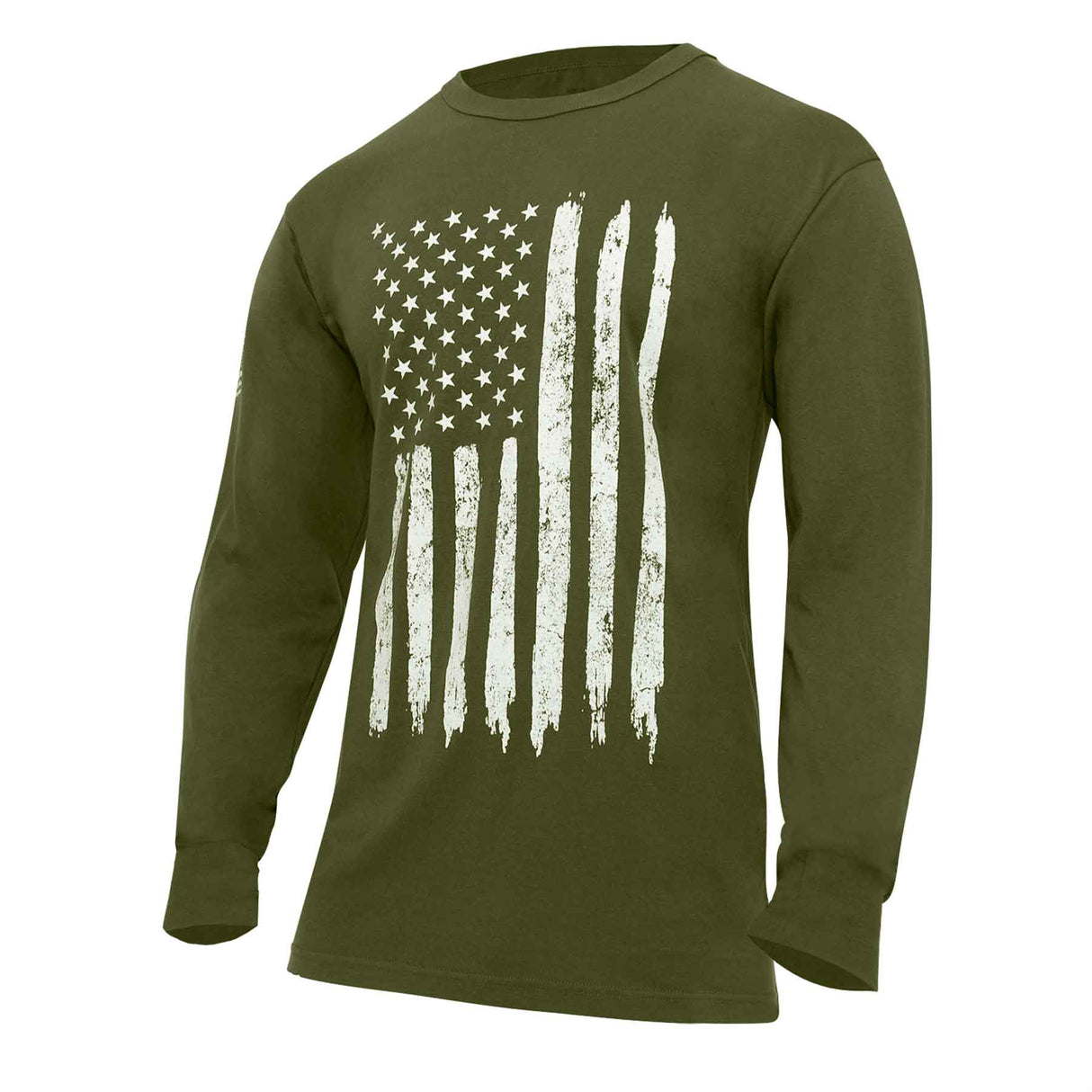 Distressed Flag Long Sleeve T-shirt - SGT GRIT