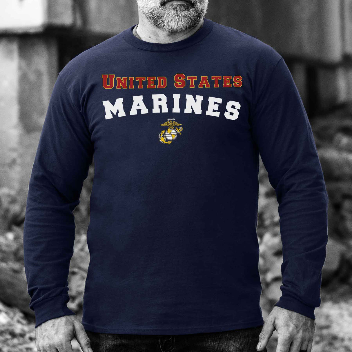 United States Marines Long Sleeve T-Shirt - SGT GRIT