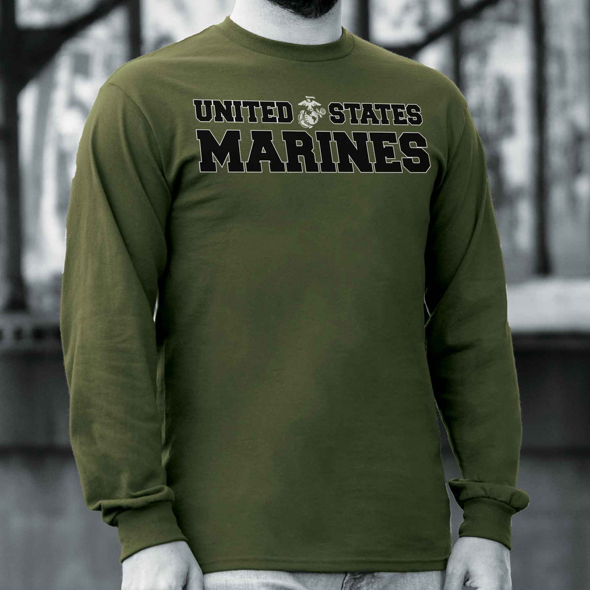 United States Marines Long Sleeve T-Shirt - SGT GRIT