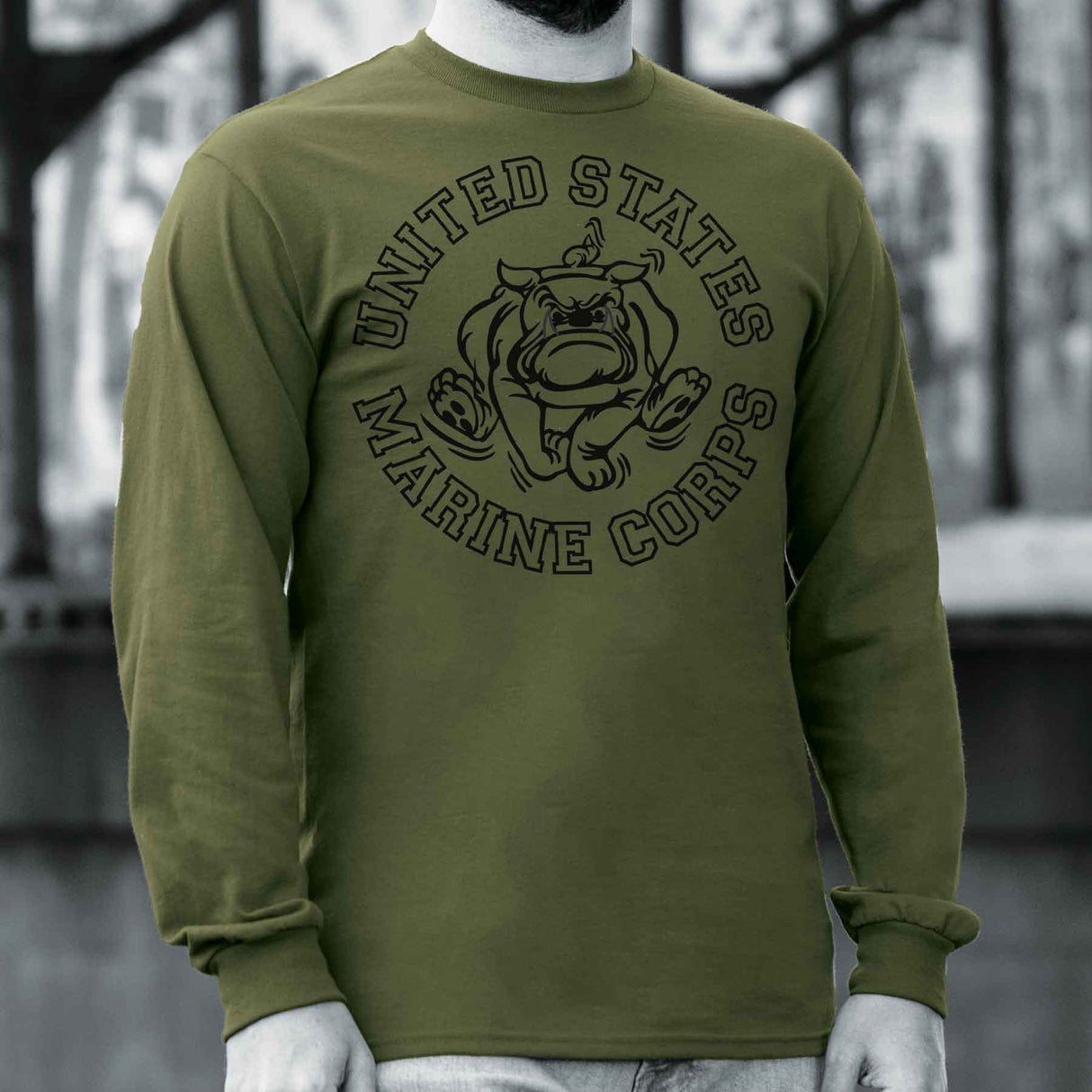 Vintage Bulldog Long Sleeve T-shirt - SGT GRIT