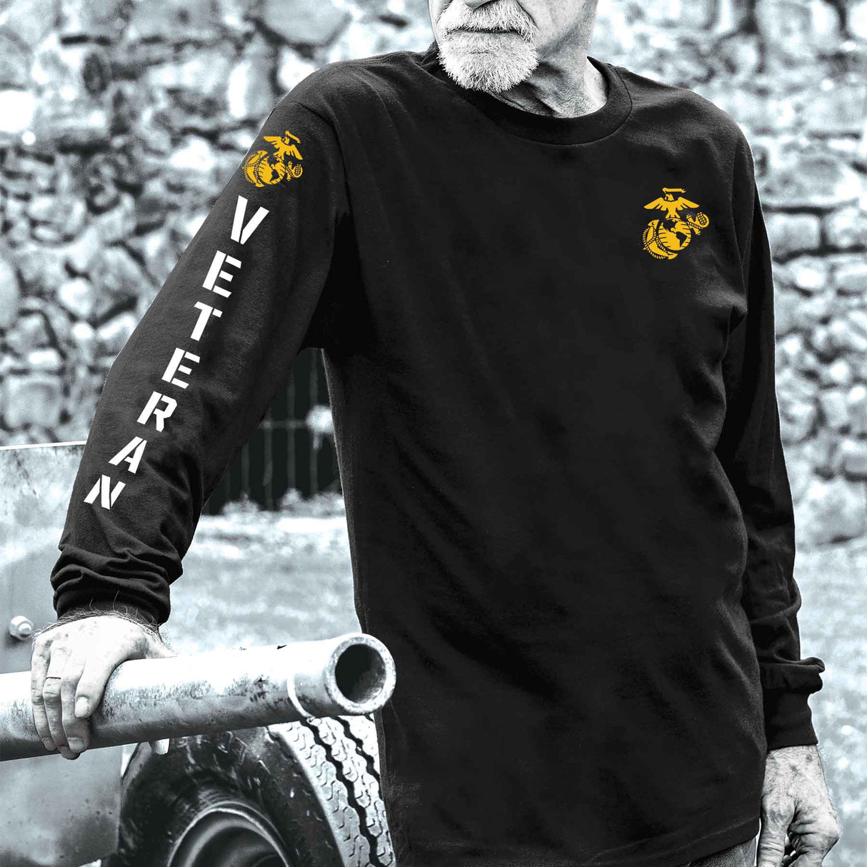 Marines Yellow Footprints Long Sleeve - SGT GRIT