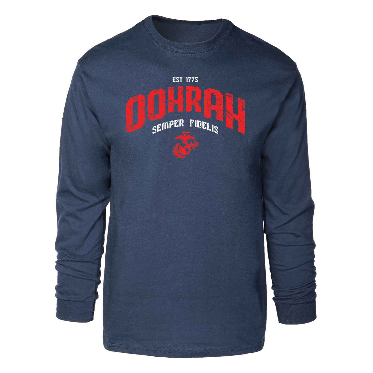 Est 1775 Oohrah Navy Long Sleeve - SGT GRIT