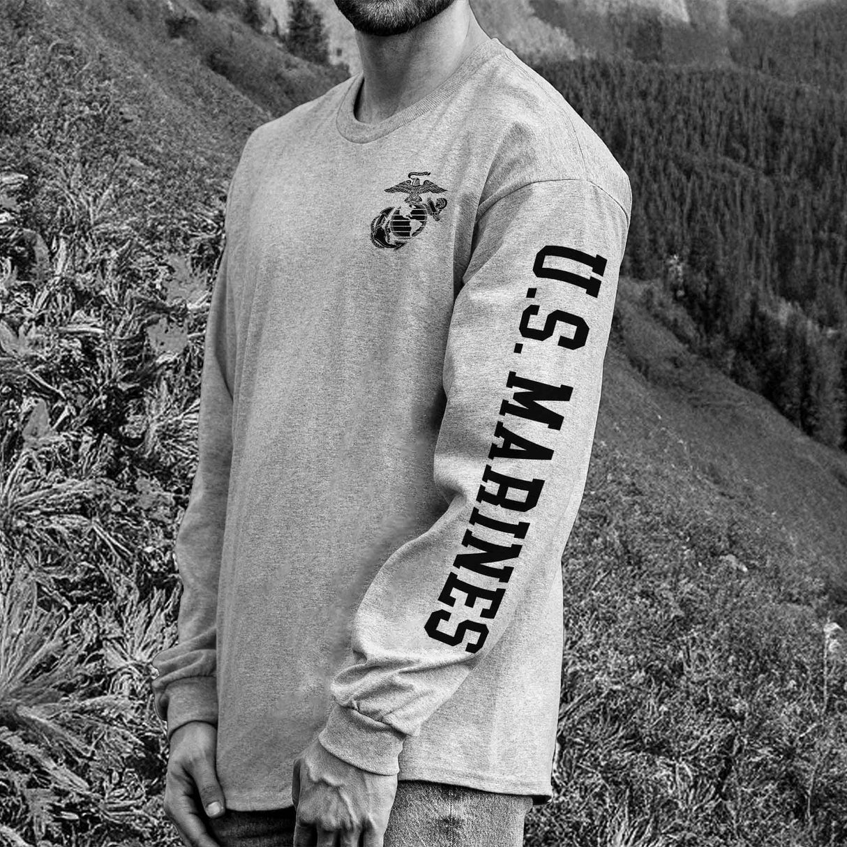 U.S. Marines Eagle, Globe and Anchor Long Sleeve T-shirt - SGT GRIT