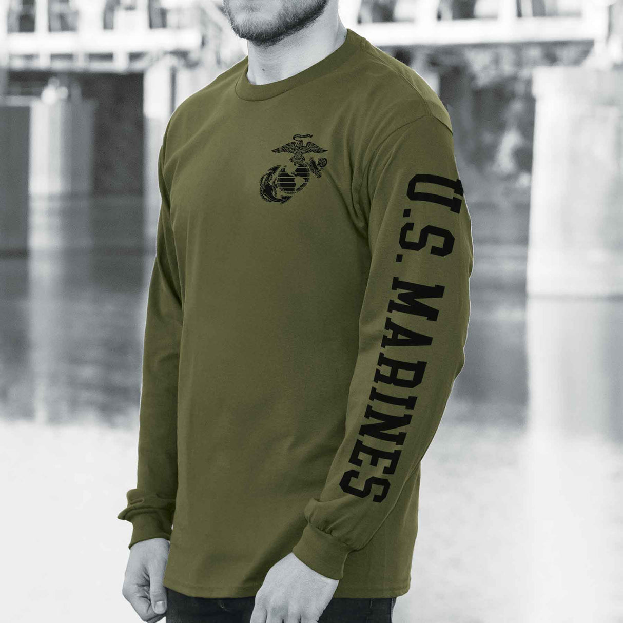 U.S. Marines Eagle, Globe and Anchor Long Sleeve T-shirt - SGT GRIT
