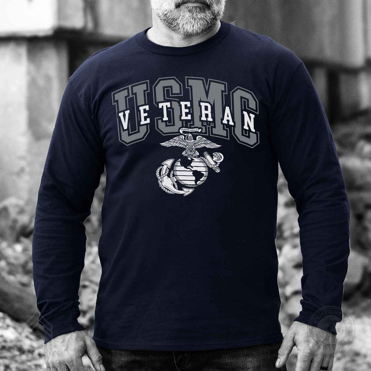 USMC Veteran Overlay Long Sleeve - SGT GRIT