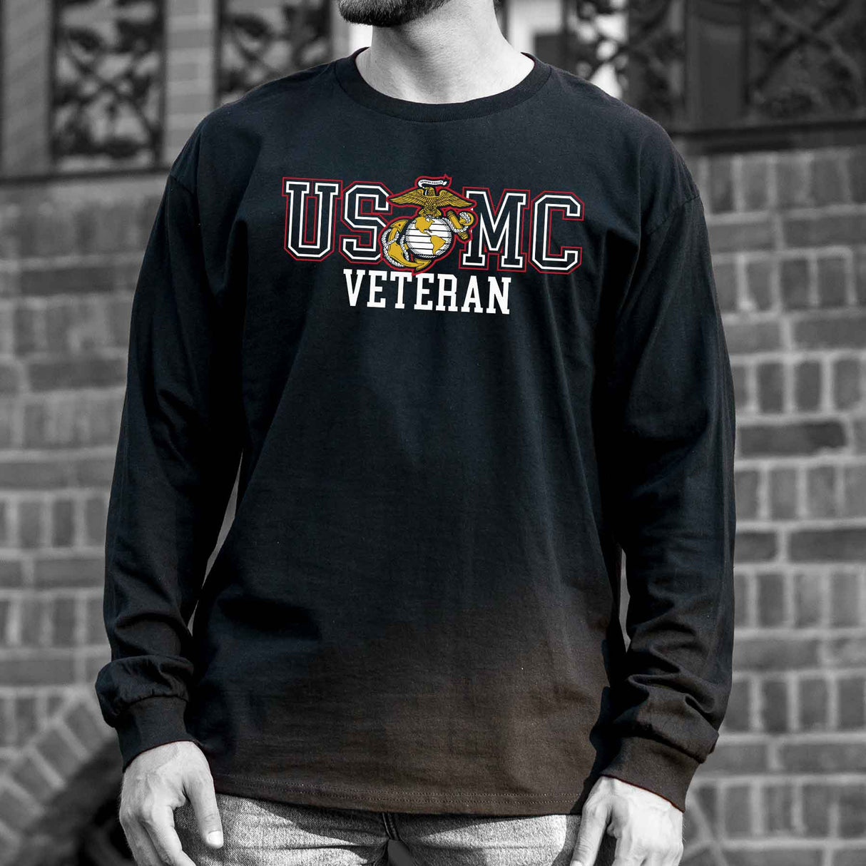 Bold USMC Veteran Long Sleeve - SGT GRIT