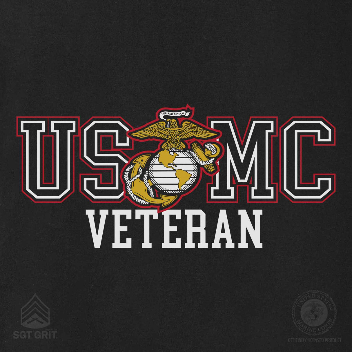 Bold USMC Veteran Long Sleeve - SGT GRIT