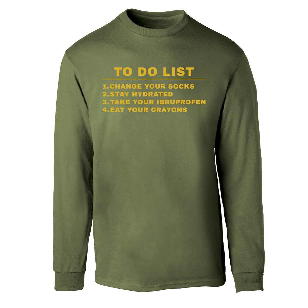 USMC To Do List Long Sleeve Shirt - SGT GRIT